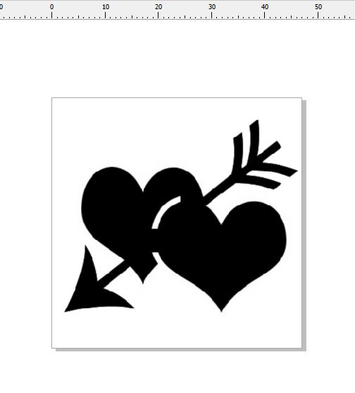 double hearts and arrow 54x 45 pack of 10